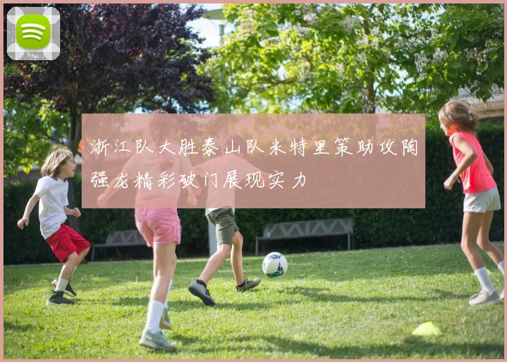 浙江队大胜泰山队米特里策助攻陶强龙精彩破门展现实力
